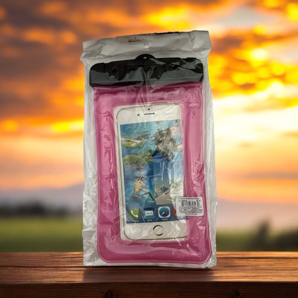 New floatable water proof bags, can be used for phone. Instructions included